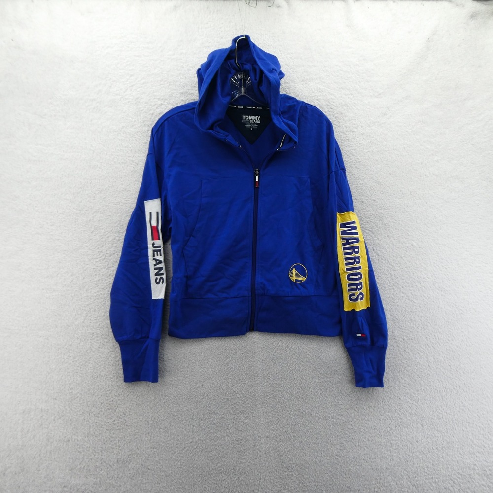 Tommy Jeans‎ Full Zip Hoodie Womens Small Golden State Warriors Blue NBA Jacket